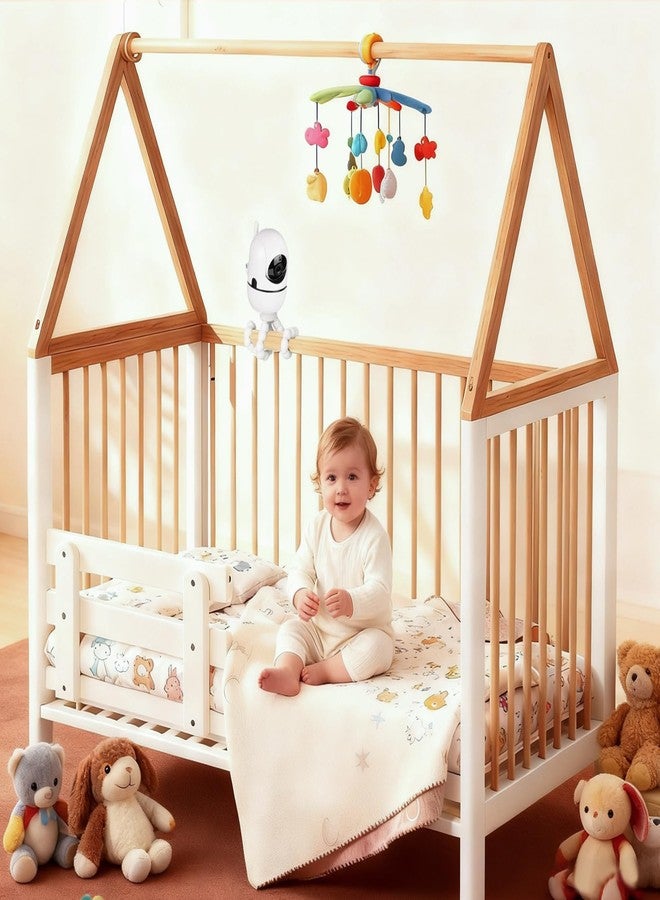 wochel Tripod Baby Monitor Mount for HelloBaby HB65/HB40/ HB6550/HB6560/HB66/HB6339/HB6550 Pro,ANMEATE SM935E,7.87'' Flexible Hello Baby Monitor Mount,Baby Camera Mount Attach Your Camera Wherever You Want - Image 5